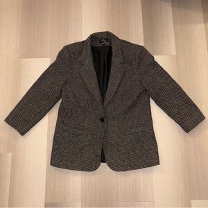 Classic Black and White Women's Blazer